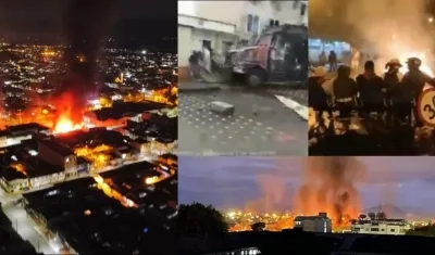 Este es el panorama de Popayán en la tarde y noche del viernes por las protestas.