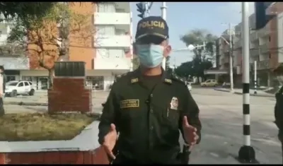 General Diego Rosero, comandante de la Policía Metropolitana.