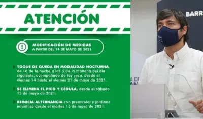 Medidas implementadas por el alcalde Jaime Pumarejo.