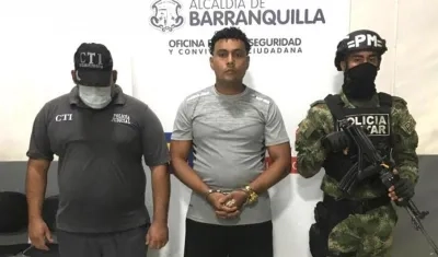El presunto homicida capturado.