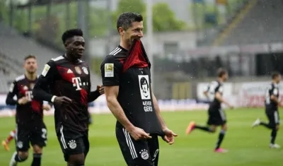 Robert Lewandowski, delantero estelar del Bayern.