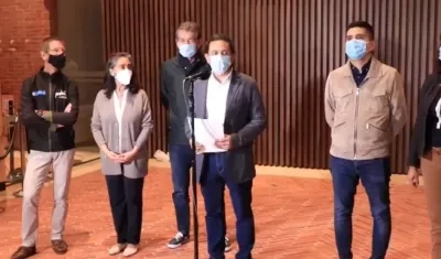 El equipo del Gobierno Nacional.