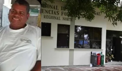 El cuerpo de Gustavo Ospina fue llevado a Medicina Legal.