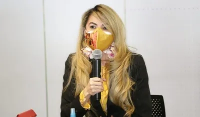 La Viceministra Ana María Aljure.