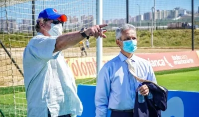 Reinaldo Rueda y Ramón Jesurún. 