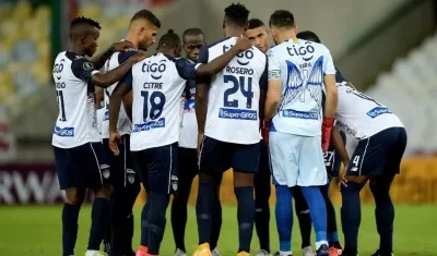 Daniel Moreno, Edwuin Cetré, Carmelo valencia y Dany Rosero fueron titulares. 