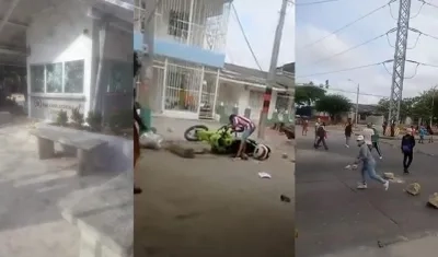 Enfrentamientos en la calle 17. 