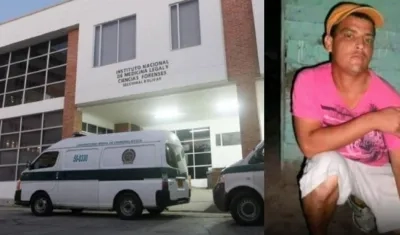 El cuerpo de Jesús Ismael Galvis Durán fue llevado a Medicina Legal, en Cartagena. 