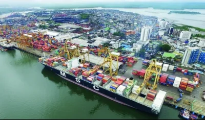 Panorámica del puerto de Buenaventura.