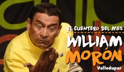 William Morón, cuentero del mes en Luneta 50.