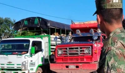 Ejército despejando vías del país.