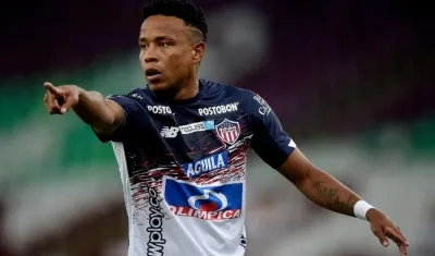 Jhon Pajoy, jugador de Junior. 