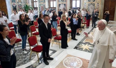 Papa Francisco en El Vaticano.