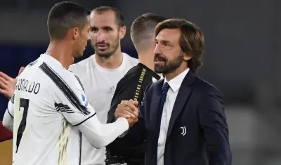 Cristiano Ronaldo y Andrea Pirlo. 
