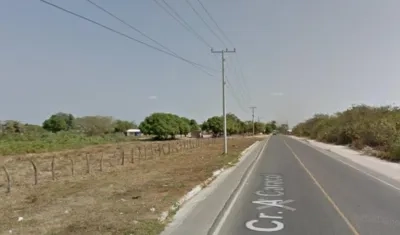 Vía a Caracolí, saliendo del barrio Villa Esther de Malambo. 