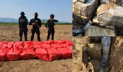 La droga fue incautada por las autoridades hondureñas. 