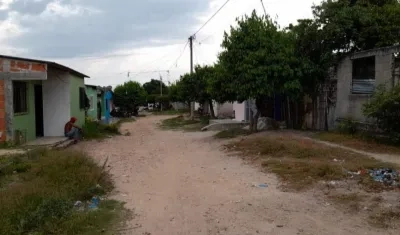 Lugar donde ocurrió el crimen, en Fundación. 