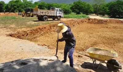 Obras de las nuevas bóvedas. 