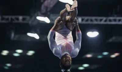 Simone Biles, gimnasta norteamericana. 