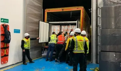 Llegada de vacunas de Sinovac a Colombia.