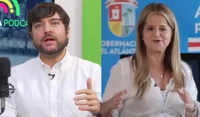 El Alcalde Jaime Pumarejo y la Gobernadora Elsa Noguera.
