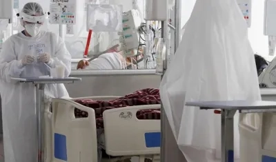 Una unidad de cuidados intensivos con pacientes Covid-19 en Colombia.