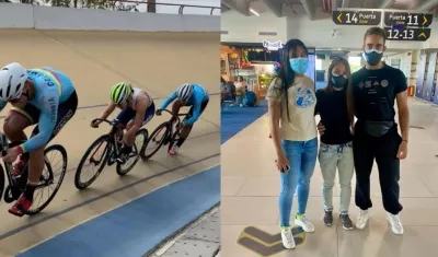 Marianis Salazar, Marta Ojeda y Cristian Ortega. 