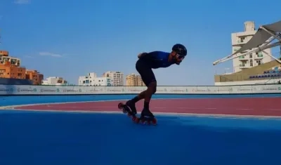 El patinador Alex Cujavante.