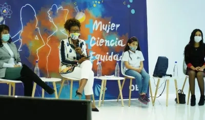 Mabel Gisela Torres, ministra de Ciencia, en el lanzamiento del programa que apoyará a las mujeres en el segmento Steam.
