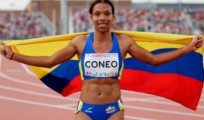 Muriel Coneo, atleta colombiana. 