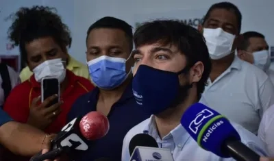 El Alcalde de Barranquilla, Jaime Pumarejo.