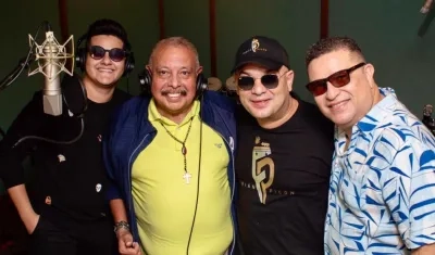 'Juventino Ojito y su Son Mocaná' con el maestro Juan Piña.