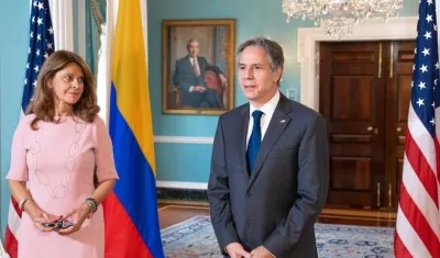 Encuentro de la Vicepresidente y Canciller designada, Marta Lucía Ramírez, y el Secretario de Estado de Estados Unidos, Antony Blinken.