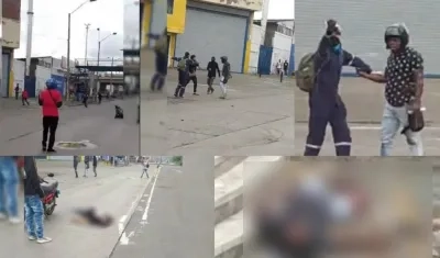 Momento de los hechos en Cali capturados de un video.