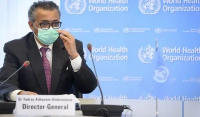 Director de la OMS, Tedros Adhanom Ghebreyesus.