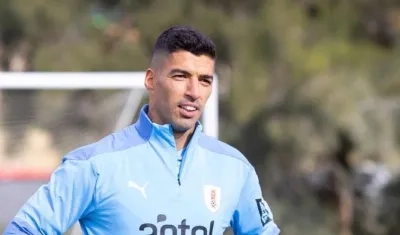 Luis Suárez, goleador uruguayo. 