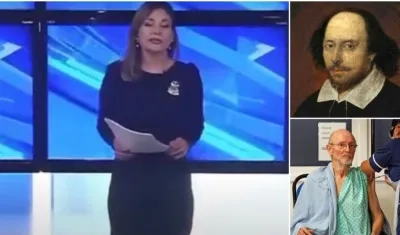 Presentadora argentina que cometió el error. 