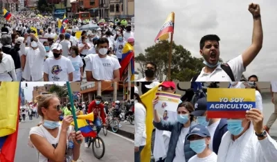 Imágenes de las marchas.