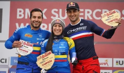 Carlos Ramírez y Mariana Pajón.