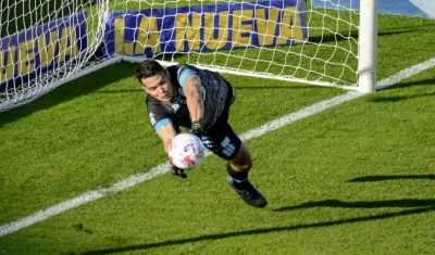 Gastón Gómez, arquero de Racing Club.