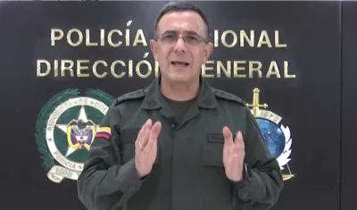 Mayor general Jorge Luis Vargas, director nacional de la Policía.