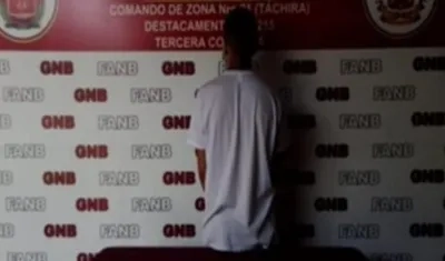 Jhorman Benjamín Ortega Tarazona, el capturado.