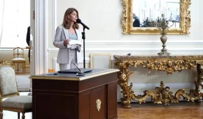 La vicepresidenta y canciller Marta Lucía Ramírez.