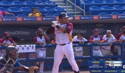 Diego Rincones conectó el cuadrangular del triunfo. 