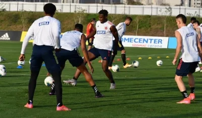 Jugadores de la Selección Colombia. 