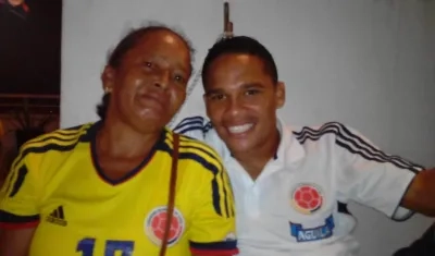 Eloísa Ahumada y su hijo Carlos Bacca. 