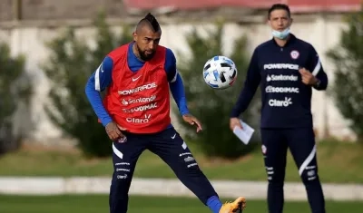 Arturo Vidal, volante chileno. 