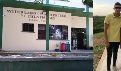 El cuerpo de Luis Camilo Ahumada Padilla fue llevado a Medicina Legal. 