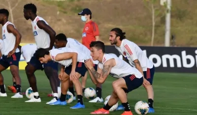 Sebastián Pérez, jugador de la Selección Colombia. 