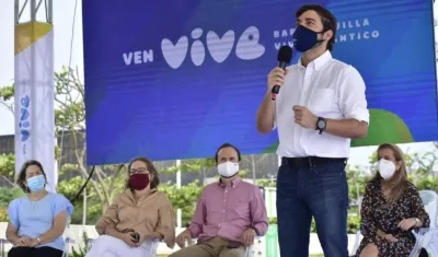 El Alcalde de Barranquilla, Jaime Pumarejo.